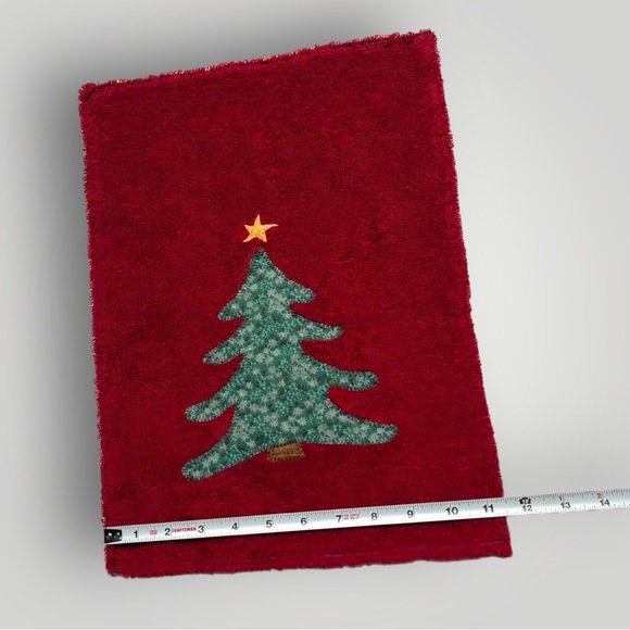 Lot/3 𝑯𝒂𝒏𝒅𝒎𝒂𝒅𝒆 Holiday Christmas Hand Towels 🎁 - Picture 9 of 16